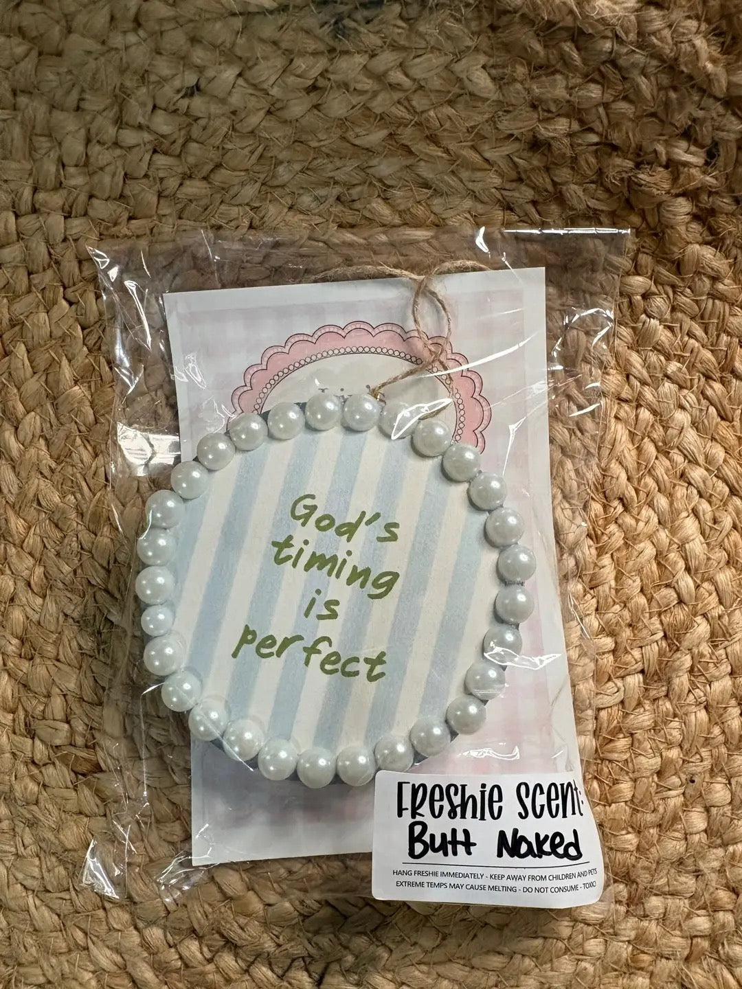 God’s Timing Is Perfect Pearl Freshie