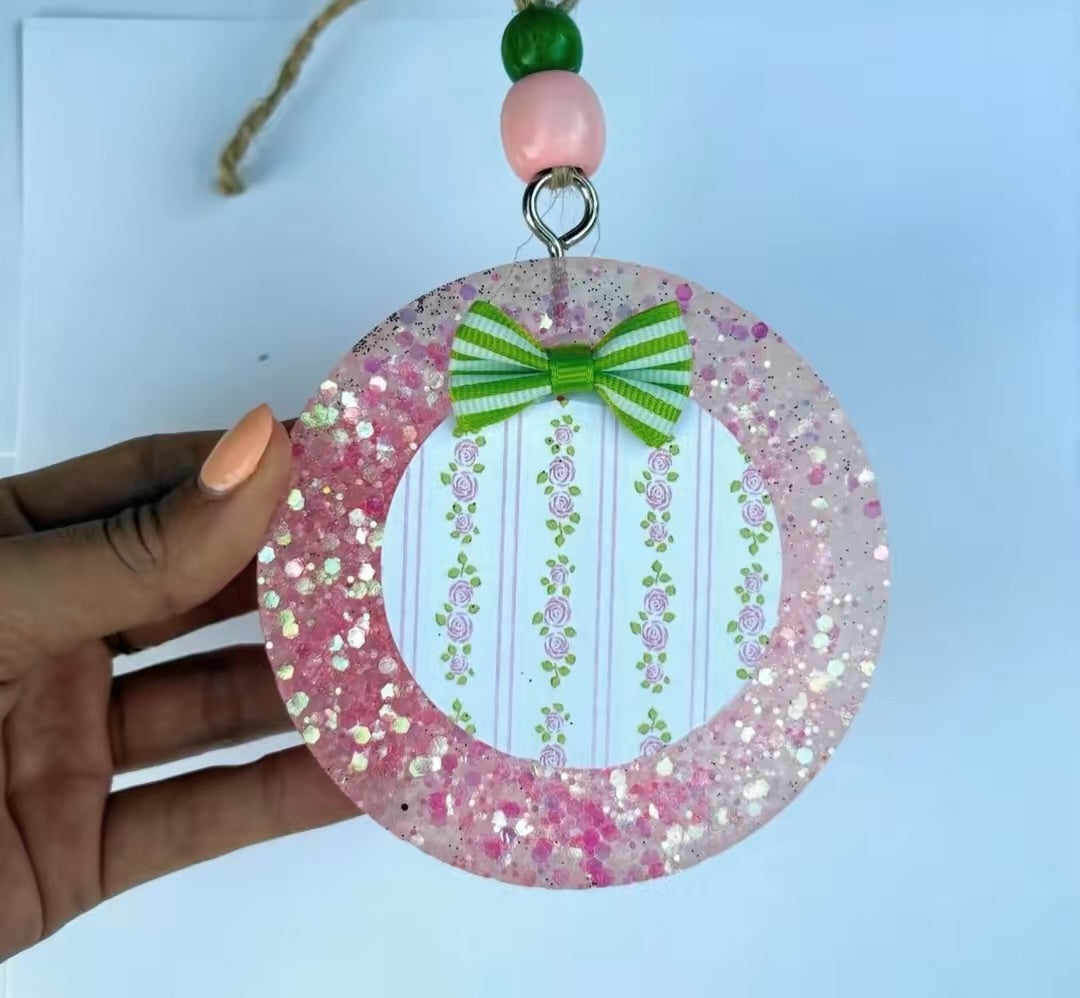 Glitter + Floral Freshie