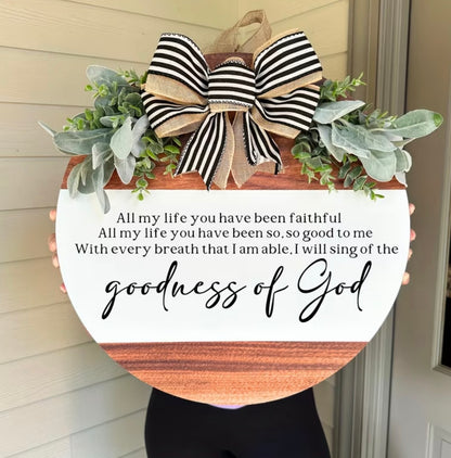 Goodness Of God Door Hanger